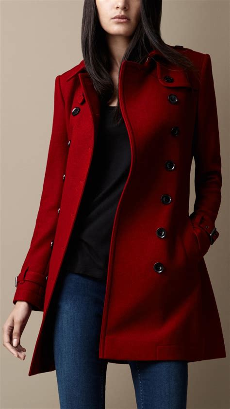 burberry red coats|burberry winter coat woman.